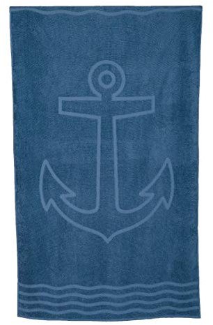 Otto-Werner Strandtuch Badetuch Saunatuch 100 x 180 WEWO Fashion 9526 Anker Jeansblau