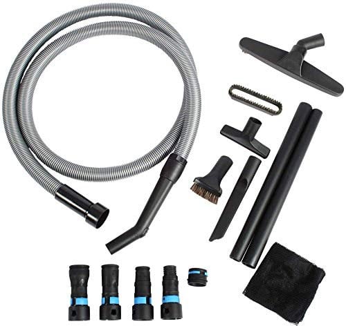 Cen-Tec Systems Quick Click Schlauch für Haus- und Ladensauger mit Elektrowerkzeug-Adapter-Set für Staubsammlung und Reinigungswerkzeuge (3m)
