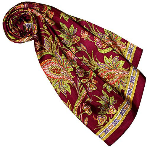 Lorenzo Cana Designer Seidentuch 100% Seide Tuch Halstuch Damentuch mehrfarbig bedruckt 90 x 90 cm Markentuch 8916577