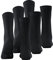FALKE Damen Socken Family Multipack W So nachhaltige Baumwolle einfarbig 3 Paar, Schwarz Black 3009, 39-42