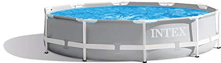 Intex Frame Pool Set Prism Rondo Ø 305 x 76 cm, above ground pool, blue / white, 28702GN
