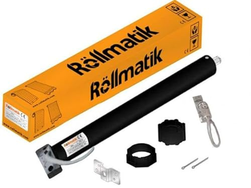 Rollmatik | Motore per Tapparelle Elettriche Portata 100Kg 50Nm Finecorsa Meccanici, Manovra Di Soccorso e Snodo. Senza Asta. Apertura Automatica Persiane