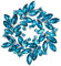 Clearine Broche Couronne Marquise Cristal Autrichien Strass Élégant Mode Florale pour Femme Vêtements Bleu Clair Ton d'argent