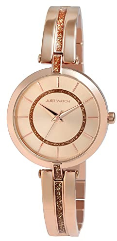 Just Watch Hanni Damen-Uhr Edelstahl Hakenverschluss Analog Quarz JW10191 (roségoldfarbig)