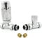 Hot Flow | Cascade Modern Straight TRV Thermostatic Radiator Valve 10mm Compression (Chrome)