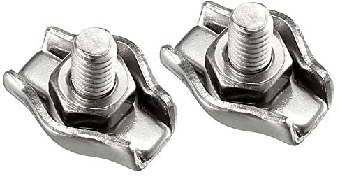 M METERXITY 20pz Singolo Bullone Filo Fune Fermi - 0.8-1.5mm Acciaio Inox Filo Cavo Morsetto