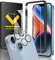 JZG Tempered Glass Screen Protector for iPhone 14 5G with 2 Screen Protectors and 2 Camera Tempered Glass Screen Protectors, 9H Hardness, Anti-Scratch, Anti-Bubble-Free, Ultra HD Screen Protector [2+2