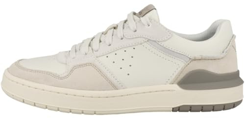 Clarks Courtlite2 Lo Mens off White Suede, 10.5