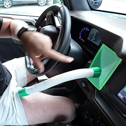higyee Extensiones De Ventilación De Aire Acondicionado De Automóvil para Hombres - Enfriador De Aire Acondicionado Portátil para Automóvil | Manguera De 12,6 A 33,7 Pulgadas
