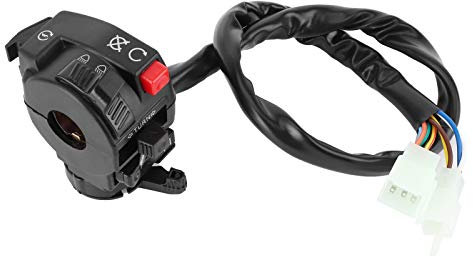 22-mm-Lenkerschalter, 9 Pins, 8 Drähte, für 200 Cc 250 Cc Dirt Quad Bike Motorrad ATV, Startknopf, Kill-Schalter, Hupe, Blinkerschalter