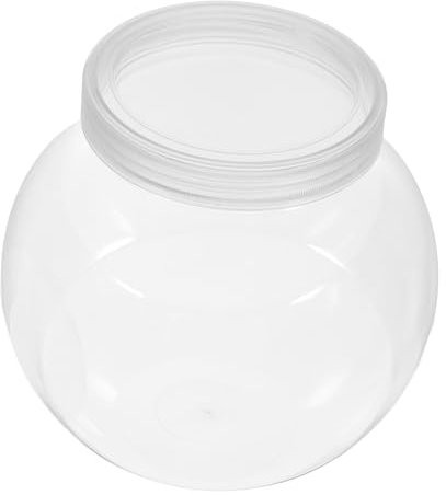 TOPBATHY 3 Pièces Pot De Chocolat Transparent Contenants De Bonbons En Plastique Transparent Pot De Monnaie En Plastique Transparent Pots De Bonbons Vides Pot De Bonbons À Large Bouche