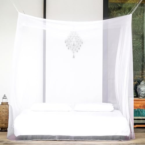 YANGUN Mosquitera Grande 200 x 200 x 200 cm, mosquitera para Cama Doble, mosquitera para Exteriores en Forma Cuadrada, para Cama Grande de Matrimonio y Cama Individual