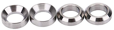 CHICIRIS 4Pcs Bicycle Brake Caliper Gaskets, Mini Design Solid Structure Long Lasting Fixed Bolts Gasket Spacer for Mountain Bicycle (#3)