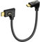 JSADZKJ USB4 C Cable 90 Degree Right Angle USB C to USB C Cable 240W USB4.0 Type C Fast Charging Cable Support Thunderbolt 3 8K Video 40Gbps Data Transfer for Phone Power Bank SSD 0.3m
