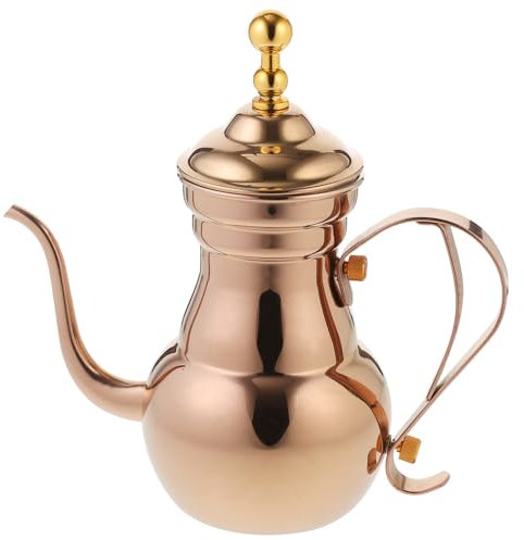 UTHCLO Tetera de Acero Inoxidable para Café de Metal con Pico Y Asa Cómoda Gran Capacidad de 0 7 L
