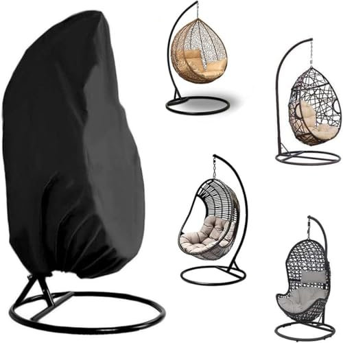 Hängesessel Abdeckung,Hängekorb Schwingsessel Abdeckhauben, Oxford Stoff Hängesessel Outdoor Wasserdicht 210D, für Lounge-Sessel,Schaukelstuhl, 190 x 115 cm