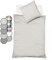 liebling Seersucker Premium Bettwäsche 135 x 200 cm in Creme, gestreifter Bettbezug und Kissenhülle 80 x 80 cm, Ökotex, Made in EU