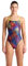 Arena Costume da bagno intero da donna Performance Energy Booster Back Training Costume da bagno da donna, Verde morbido/nero multicolore, 40
