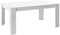 AltoBuy Weiss - Table Repas 180cm Blanc Laqué Brillant