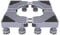 Support de Machine à Laver Étagère de machine à laver à tambour Support de sèche-linge télescopique à double tube Longueur/largeur 52-66 cm Support de machine à glaçons sous le comptoir Hauteur du p