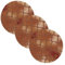 Elegant Texture Imitation Copper Brown Large Trivet Mat for Hot Pots and Pans 3 Pcs Cotton Thread Weave Heat Resistant Mats for Hot Pot Kitchen Countertop Protector