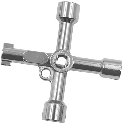 1 Pcs Meter Box Key, Universal Triangle Bin Keys Panel Key Gas Meter Box Key,Utilities Key Gas Meter Key for Valve,Train,Cabinet,Elevator