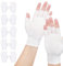 COWANIEE 5 Pairs of Fingerless Cotton Gloves for Dry Hands,for Sleeping,spa, Skin Treatment