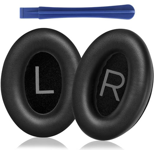 Almohadillas de repuesto para Bose QuietComfort 45 – Almohadillas para auriculares Bose QC45/QC SE/New QuietComfort inalámbricos, color negro