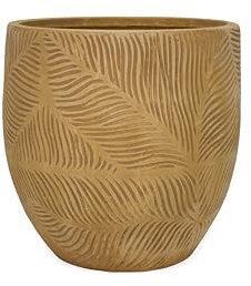 NATINDESIGN Terracotta Blumentopf XXL Sandstone Serenity Blumentopf Groß für In- und Outdoor | Bali, Indonesien, Mediterran Stil | Terrakotta Töpfe (1x Kleiner Topf)