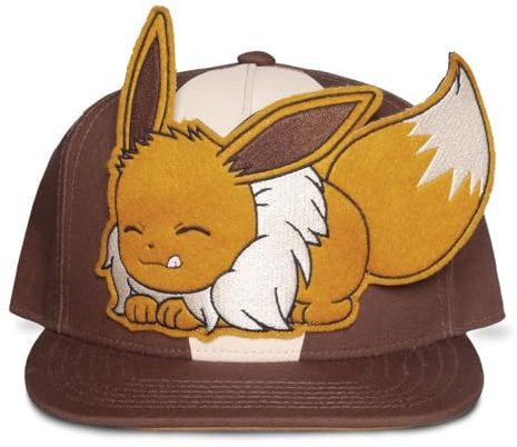 Difuzed Pokemon Eevee Novelty Cap, Brown (NH106317POK)