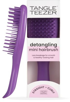 Tangle Teezer Ultimate Detangler Klein– Für Nasses & Trockenes Haar – Entwirrungsbürste für Alle Haartypen – Perfekte Haarbürste für Kinder & auf Reisen – Frisch Lila