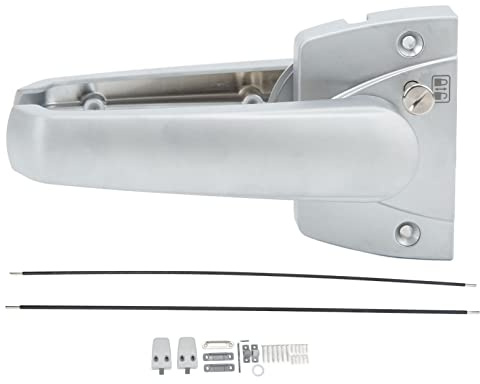 JKOKPMG Serrure à levier d'entrée à 3 points, poignée de porte privée en alliage d'aluminium robuste avec conception antichoc pour portes intérieures de bateau de camping-car, épaisseur