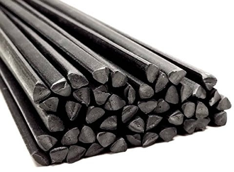 Plastique baguettes de soudure PP/PE Noir 4mm Triangulaire 25 Barres