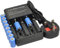 BTBAI 10x 14250 Battery+Charger AC Dual for 3.7V Li-ion Rechargeable ER14250 LS14250 ER14250H 1/2-R6 1/2-AA Top Button (200MA x2) k1a