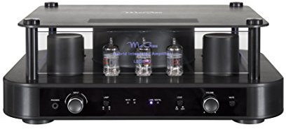 McGee „Legend“ Hybridverstärker, für warmen Röhren-Sound, Hifianlage, mit Bluetooth-Funktion & WLAN, in matt schwarzem Design, mit LED-Beleuchtung