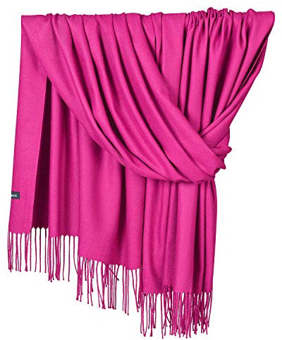 YAOMEI Unisex Damen Herren Schal Schlauchschal, 2018Winter Feinstrick Halstücher Stolen Umschlagtücher Schal Warmes Halstuch (78.74 * 27.56 Zoll (200cm * 70cm), Rose)