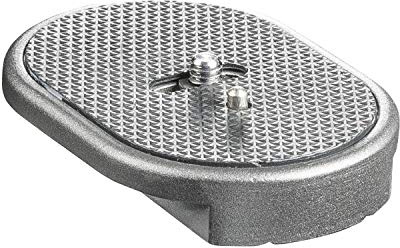 Mantona Schnellwechselplatte für ActionShot Stativkopf – Schnellwechsel Kameraplatte, 85x60x14 mm, 1/4 Zoll Kamera Anschluss, für ActionShot ActionGrip Kugelkopf