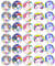 30 Unicorn Cupcake Toppers Edible Wafer Paper Fairy Cake Toppers Birthday Cakes
