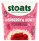 Stoats Raspberry & Honey Porridge Pots – Made with Scottish Oats, Convenient Single-Serve 60g Pots, Great for Breakfast at Home or On-the-Go (Pack of 16)