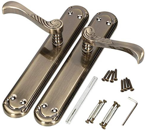 KOTARBAU® Türdrücker Blindschild 26 cm Türgriff Türbeschlag Patina Türklinke Drückergarnitur Langschild Türdrückergarnitur Innentür Außentür Handgriff Torbeschlag