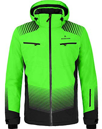 Bergson TAAVI | Herren Skijacke, wattiert, 20000 mm Wassersäule, Green Gecko [272], 48 - Herren