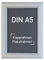 Aluminium Klapprahmen silber, Plakatrahmen, Wechselrahmen (DIN A5)