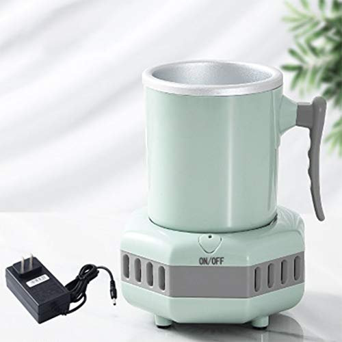 WZCXYX Mini Frigorifero Elettrico Veloce di Raffreddamento A Tazza Frigorifero Acqua Latte Birra Birra caffè Beverage BEVANDER SFRENDER PIASTURE con Bug(Color:Verde)