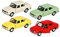 Goki - Wartburg 353, Metall, 1:34-1:39, L= 11,5 cm, Nicht für Autos und Spielzeug-LKW, Mehrfarbig (12300)