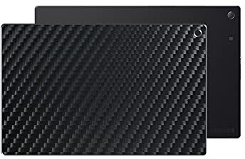 Vaxson 2 Stück Rückseite Schutzfolie, kompatibel mit Sony Xperia Z2 Tablet SGP 512 511 541 10.1, Schwarz Backcover Skin Cover [nicht Displayschutzfolie Hülle Case ]