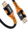 IXEVER 8K DisplayPort Cable 1.4 5M, DisplayPort to DisplayPort 1.4 Cable Support HBR3 HDR10 HDCP 2.2 [4K@144Hz, 8K@60Hz] 32.4Gbps for Monitor, TV, Project