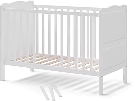VitaliSpa Babybett Tobi, Stubenbett, Weiß/Weiß, 60x120 cm
