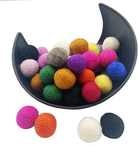 Filzbälle 2cm 50pc Wollball Bunting Home Decor DIY Benutzerdefinierte Filzball Party Girlande