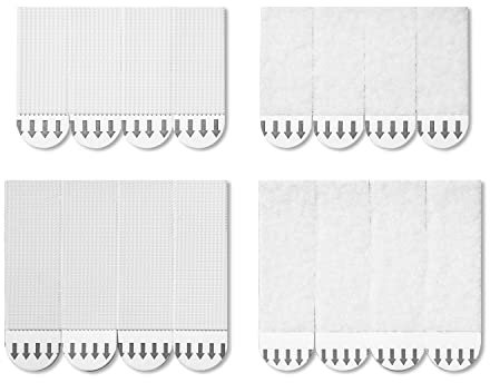 JELLYSUB 36 Paar (16-M,20-S, 72 Streifen) Bilder-Montagestreifen, Wasserresistente Strips, Bilder Aufhängen ohne bohren, Selbstklebend und spurlos wieder ablösbar