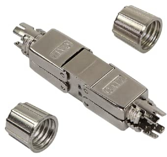 LogiLink Feldkonfektionierbarer Kabelverbinder, Cat.7, geschirmt, schmale Bauform